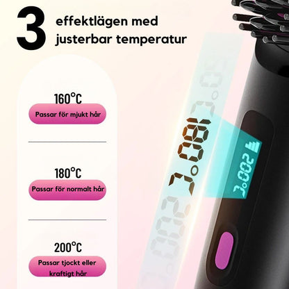 Trådlös Plattångborste med LCD-display